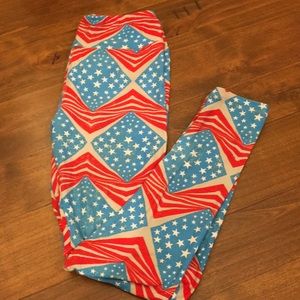 4th of July Lularoe OS Leggings